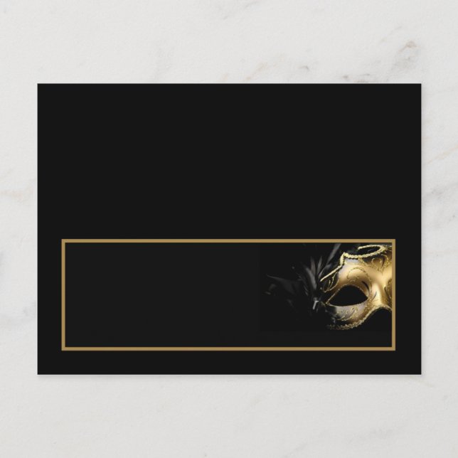 Writable Place Card Sweet 16 Gold Black (Front)