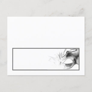 Writable Place Card Sweet 16 Silver White Party