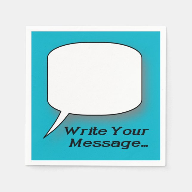 Write A Message Novelty Napkins (Front)