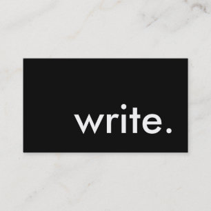write. business card