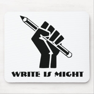 Write is Might Mouse Mat