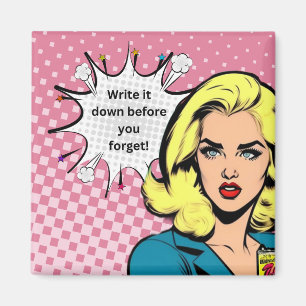Write it Down Pop Art Magnet