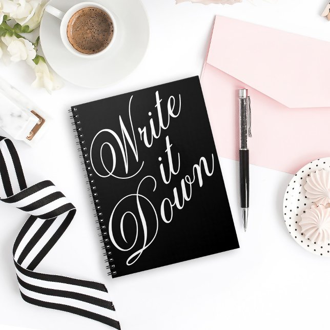 Write it Down Typography Notebook (Creator Uploaded)