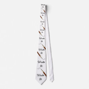 Write It With Pencils Neck Tie