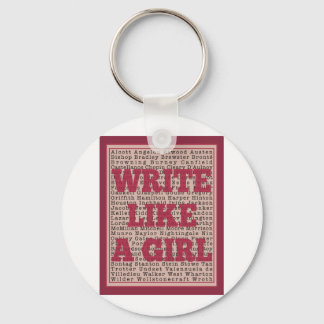 Write Like a Girl Lipstick Key Ring