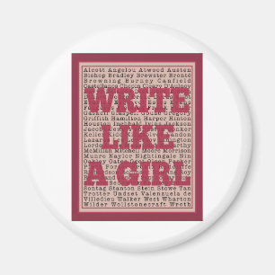 Write Like a Girl Lipstick Magnet