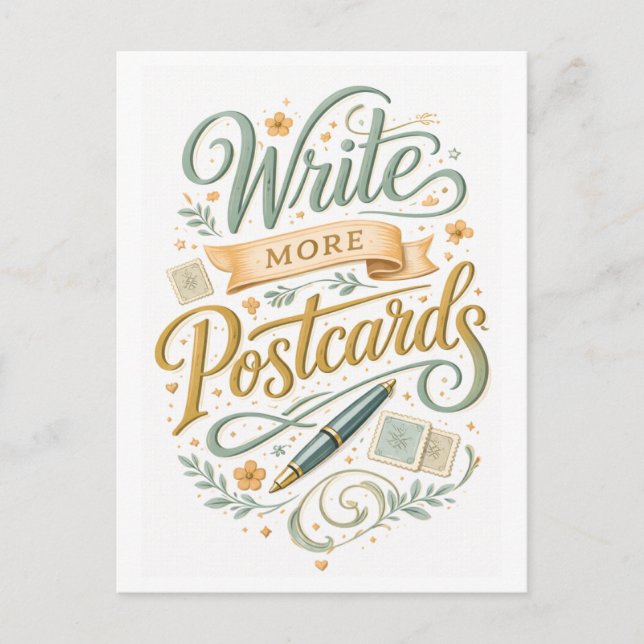 Write More Postcards (Front)