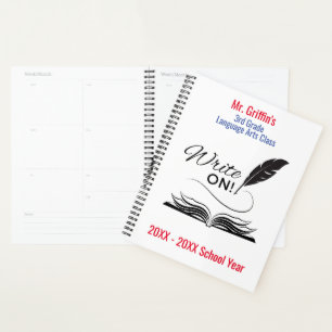 Write On!   Personalised Hard Cover Planner