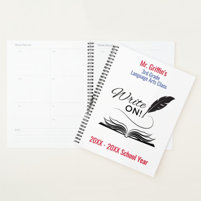Write On! | Personalised Hard Cover Planner (Display)
