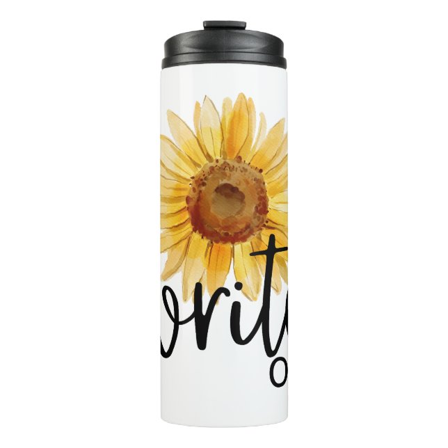 Write On (with Sunflower) Thermal Tumbler (Front)