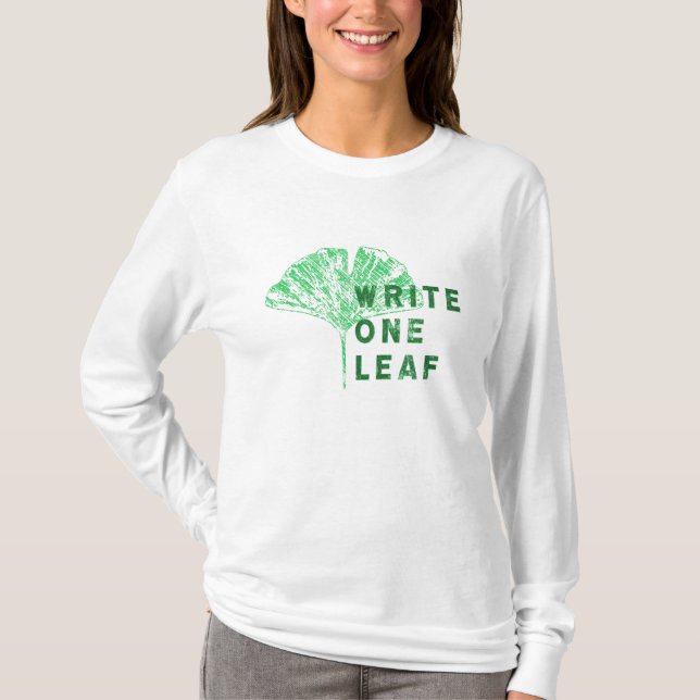 Write One Leaf Merch | Gingko T-Shirt (Front)