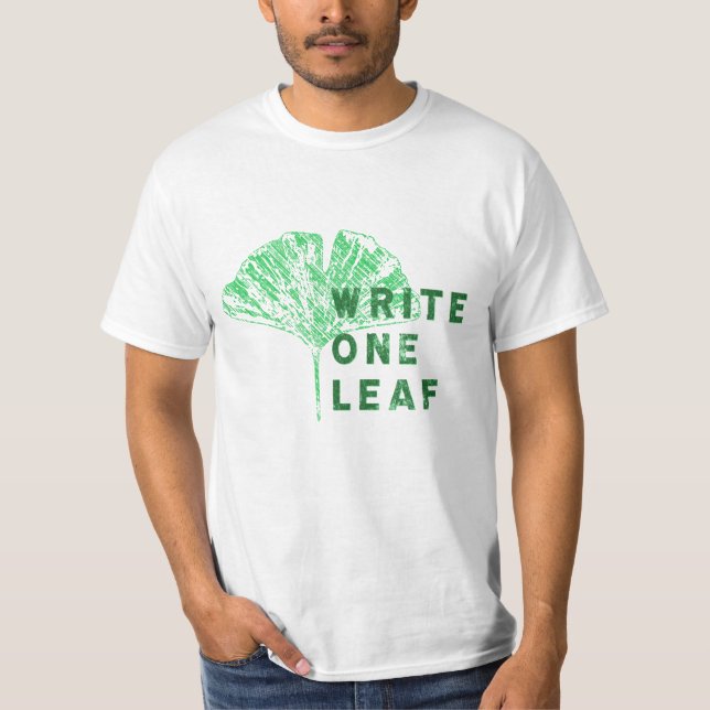 Write One Leaf Merch | Gingko T-Shirt (Front)