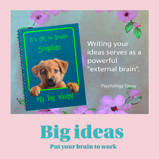 Write or Draw My Big Ideas Puppy Notebook
