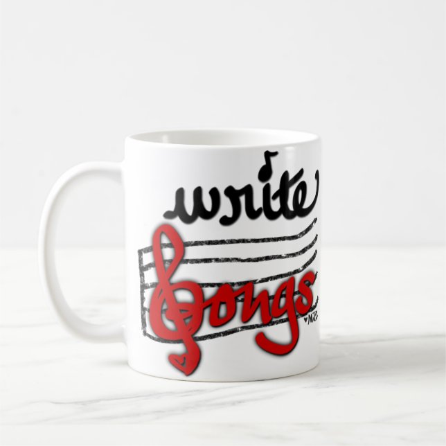 Write Songs Coffee Mug (Left)
