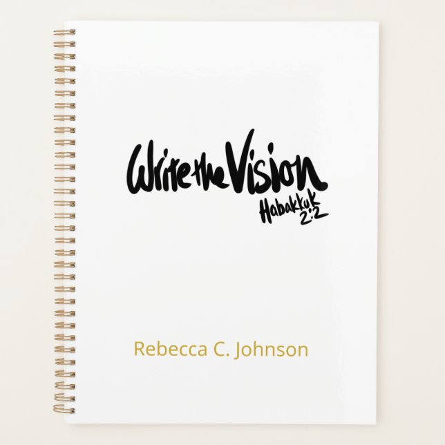 Write the Vision Custom Christian Scripture Planner (Front)