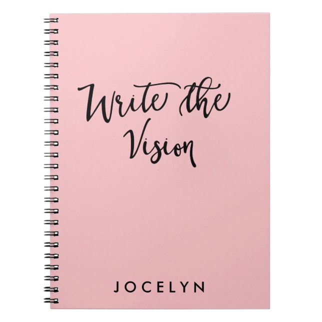 Write the Vision | Personalised Note Book (Front)