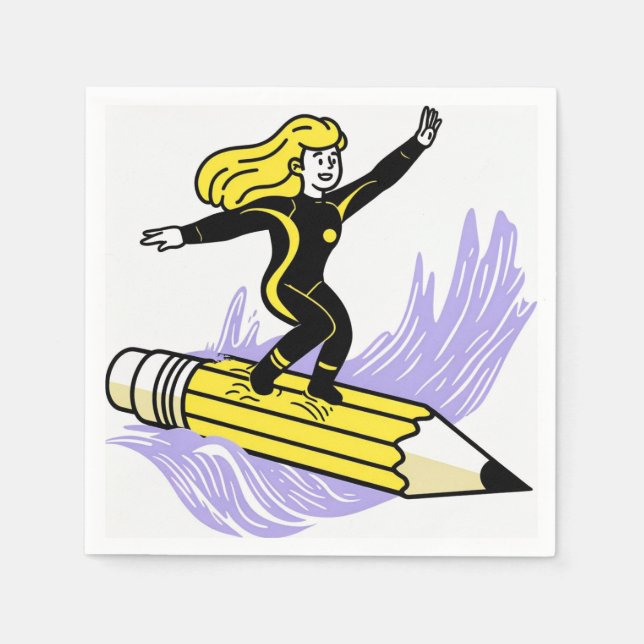 write with your thoughts napkin (Front)