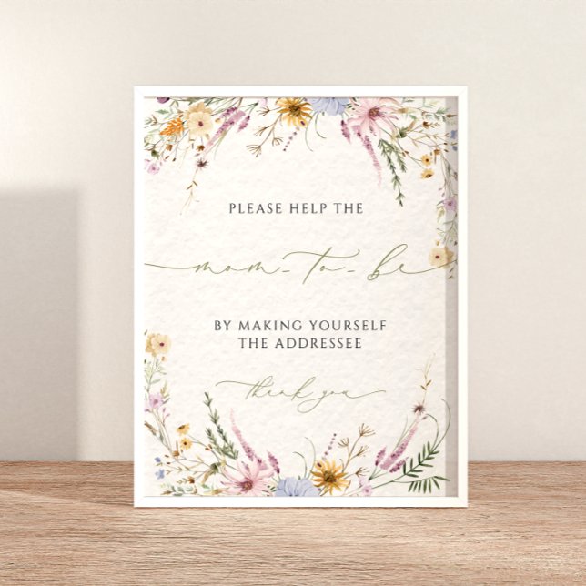 Write Your Address Baby Shower Address the Envelop Poster (Creator Uploaded)