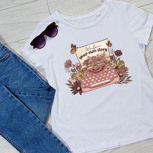 Write your own story vintage Floral women T-Shirt