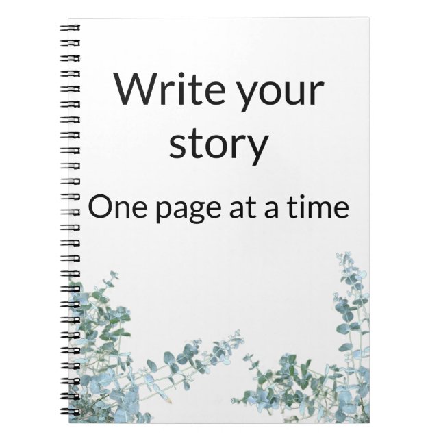  Write Your Story – Motivational Photo Notebook (Front)