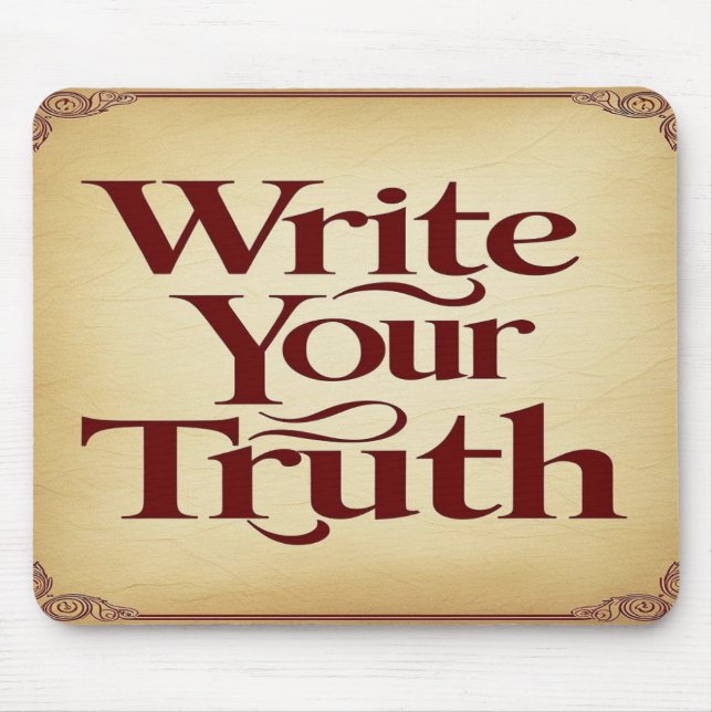 Write Your Truth option 3 Mouse Mat (Front)