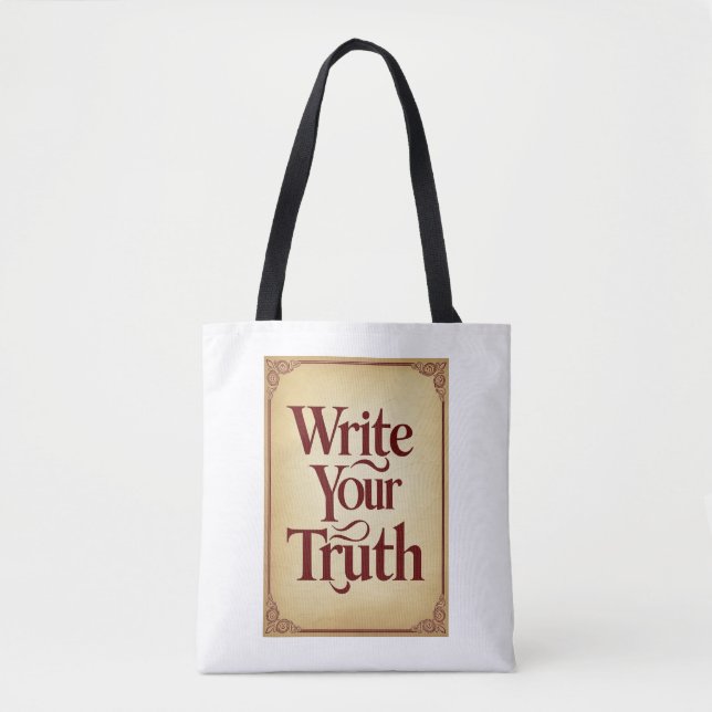 Write Your Truth Tote Bag (Front)