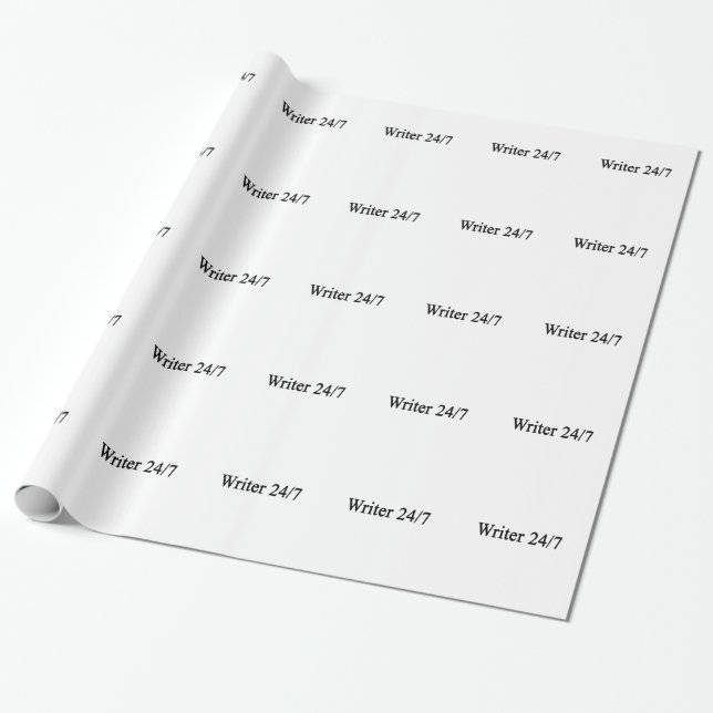 Writer 24/7 wrapping paper (Unrolled)