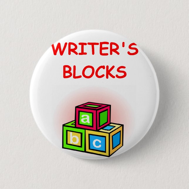 writer 6 cm round badge (Front)