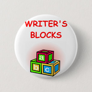 writer 6 cm round badge