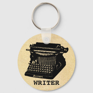 Writer Antique Typewriter Key Ring