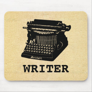 Writer Antique Typewriter Mouse Mat