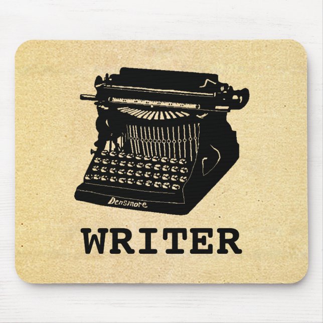 Writer Antique Typewriter Mouse Mat (Front)