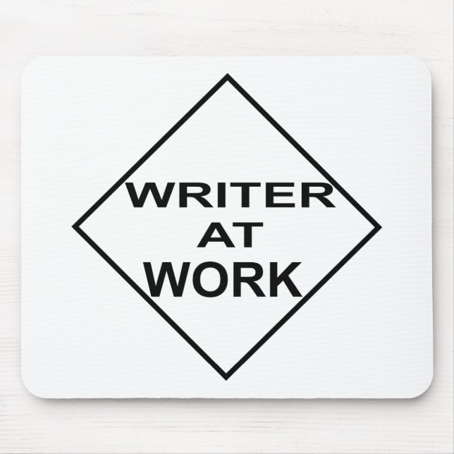 Writer at Work - Gift for Writers Mouse Mat (Front)
