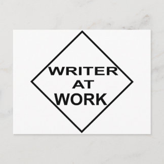 Writer at Work - Gift for Writers Postcard
