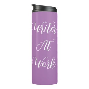 Writer At Work Purple Thermal Tumblers