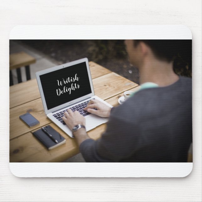 Writer at Work / Writish Delights (© Mira) Mouse Mat (Front)