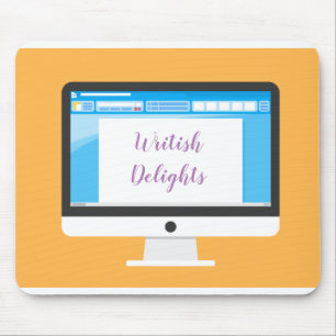 Writer at Work / Writish Delights (© Mira) Mouse Mat