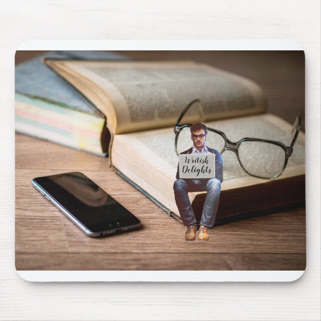 Writer at Work / Writish Delights (© Mira) Mouse Mat (Front)