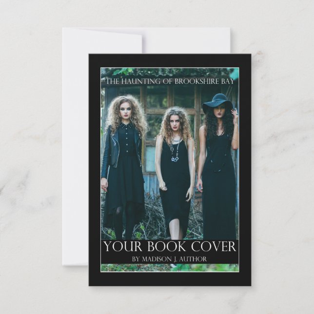 Writer Author Book Cover | Author Photo Back Promo Card (Front)