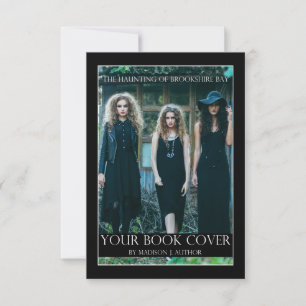 Writer Author Book Cover   Author Photo Back Promo Card