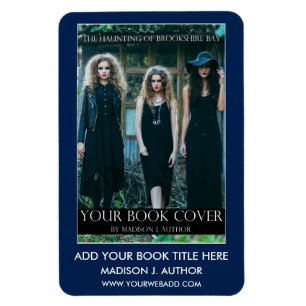 Writer Author Book Cover Blue or Pick Colour Magnet