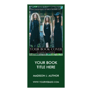 Writer Author Book Cover Green Large Bookmark or Rack Card