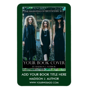 Writer Author Book Cover Green or Pick Colour Magnet