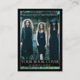 Writer Author Book Cover Large Author Photo Back Business Card