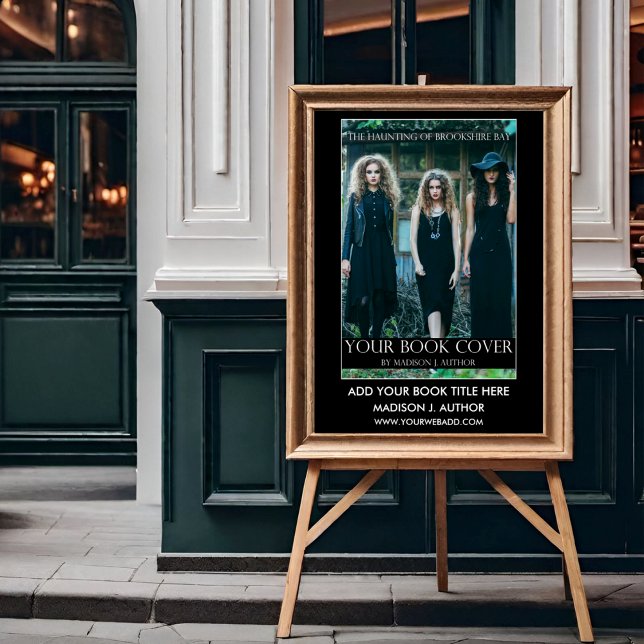 Writer Author Book Cover Promotion Poster (Customize to change text size, text style or background color.)