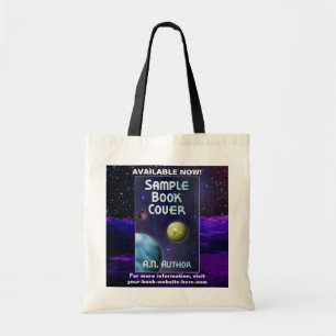 Writer Author Book Promotion Sci-Fi Alien Planet Tote Bag