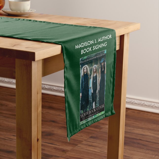 Writer Author Book Signing Green or Pick Colour Medium Table Runner (In Situ)