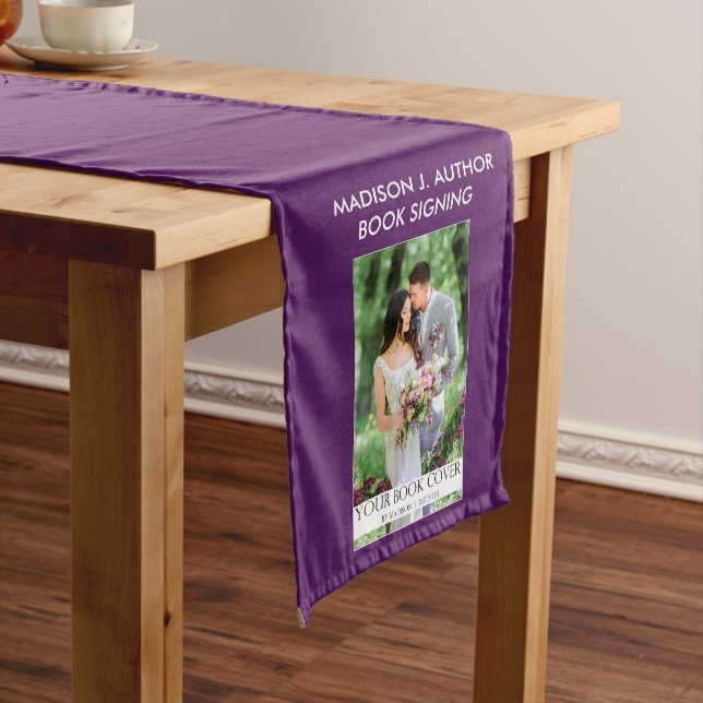 Writer Author Book Signing Purple or Pick Colour Medium Table Runner (In Situ)