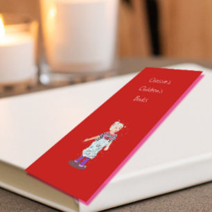 Writer Author Image Professional Red Mini Business Card