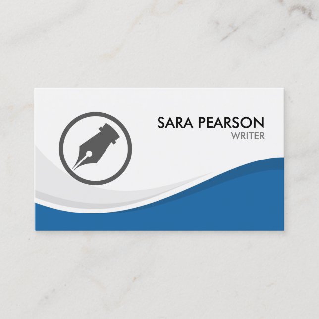 Writer Author Novelist Business Card (Front)